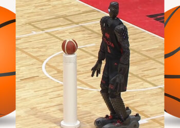 Robot – basketbalista ukázal herné schopnosti