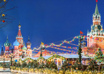 Moskva je počas Vianoc ako mesto zo zimnej rozprávky