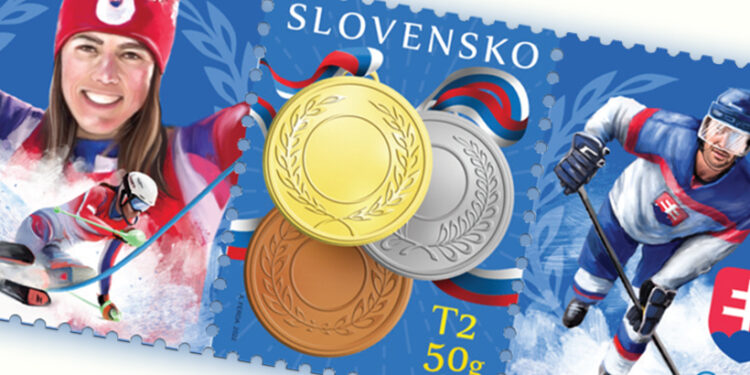 Športový úspech našich olympionikov si vyslúžil poštovú známku