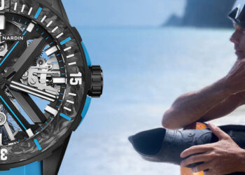 Životné prostredie a luxusné hodinky: DIVER X skeleton azure