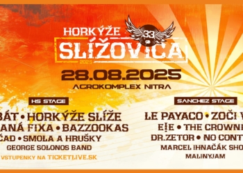 Festival Slížovica vypukne 28. augusta v Nitre, Horkýže Slíže oslávia 33. narodeniny spolu s kapelami Kabát, Vypsaná fixa a Bazzookas!