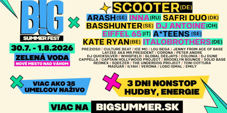 BIG SUMMER FEST sa vracia vo veľkom štýle: Druhý ročník prinesie tri dni nostalgie, svetové hviezdy aj množstvo noviniek!