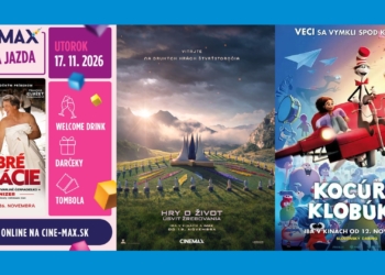 November v CINEMAX bude jazda! Veľké filmové premiéry aj zážitky, ktoré môžete darovať